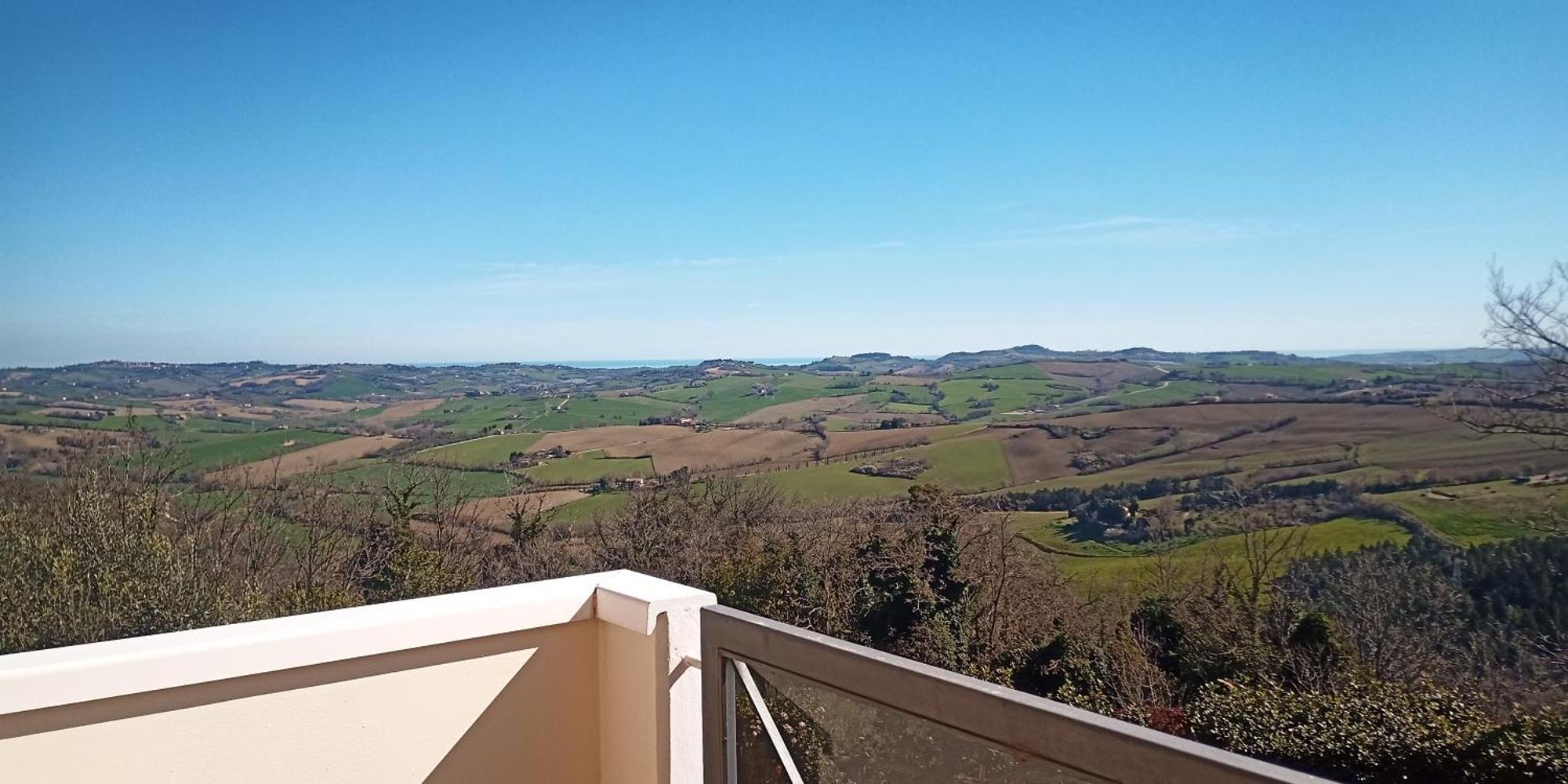 Appartamento Che Vista! Affittacamere Mombaroccio Zewnętrze zdjęcie